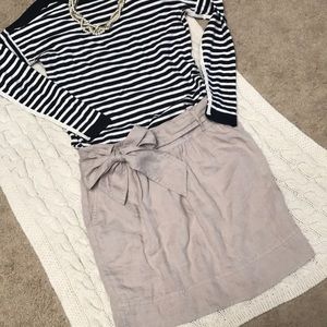 Linen Bow Skirt